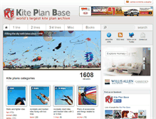 Tablet Screenshot of kiteplans.org